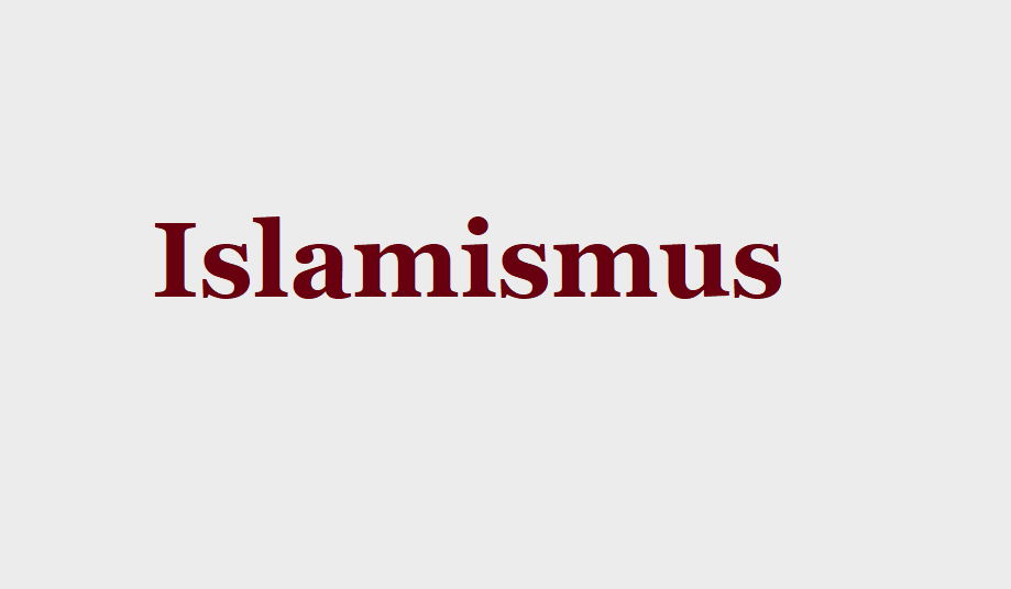 Schriftzug Islamismus