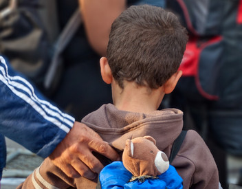 Foto eines Flüchtlingskindes (Symbolbild)
